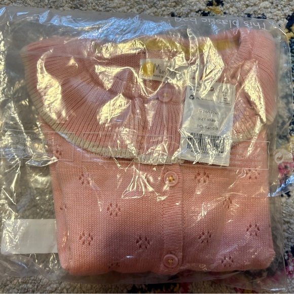 Mini Boden Pink Ruffled Sweater - Picture 2 of 2